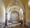 Interior of the Church of the Immaculate Conception in the depopulated village of Buimanco.