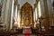 Interior of the church of the Monastery of Sao Miguel de Refojos in Cabeceiras de Basto