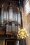 Interior of church Nieuwe Kerk in Delft, Netherlands