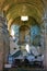 Interior of church in ruin