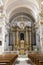 The interior of the Church Trinita dei Monti atop the Spanish steps in Rome. It is located on the very top of the Pinchio hil