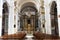 The interior of the Church Trinita dei Monti atop the Spanish steps in Rome. It is located on the very top of the Pinchio hill