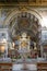 interior of the cloisters and altar inside the Basilica of Santa Maria in Aracoeli in Rome.