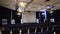 Interior of a Congress Palace, audience. Stock. Conference scene. Indoor business conference for managers