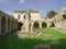 Interior court of an ancient monastery