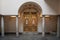 Interior Courtyard of Madrasa Palace with door of Saints Caecilius and Gregory of Elvira - Granada, Spain