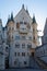 Interior of the courtyard of the Neuschwanstein Castle