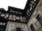 Interior courtyard of Peles Palace in Sinaia