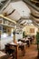 Interior of cozy italian restaurant