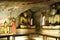 Interior of Dambulla Golden Temple in Sri Lanka