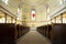 Interior and decor with statue inside church of the holy spirit at Heidelberger old town in Heidelberg, Germany