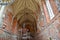 The interior decoration of the Church of the Holy Virgin Mary. High knightly castle of the Teutonic Order. Malbork, Poland