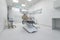 Interior of dental surgery room with special equipment