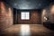 The interior design of empty room and living room and brick wall texture, 3d rendering new scene new model. Generative AI