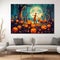 Interior design halloween wall art for living room