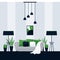 Interior design of a living room, vector illustration in flat style. Modern decoration of cozy apartment, creative