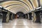 Interior design of the luxurious station of Line 4 of the Budapest Metro