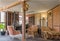 Interior Design Room in Country Loft Style Wide View