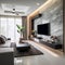 Interior design of simple living room