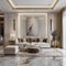 Interior design stylish white living room with large sofa