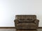 Interior design white wall with leather couch