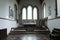Interior detail of the Baptism Font of Saint Lawrence Church, Castle Rising, Norfolk, United Kingdom - 13th December 2015