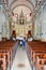 Interior of El Cobre church and sanctuary