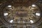 Interior of the elliptical dome of the Sanctuary of Consolata in Turin (Torino), Piedmont, Italy