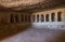 The interior  with empty graves of the Roman burial chamber on the ruins of the Nabataean city of Avdat, located on the incense