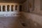 The interior  with empty graves of the Roman burial chamber on the ruins of the Nabataean city of Avdat, located on the incense