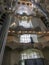 The interior of the Expiatory Temple of the Holy Family. Barcelona