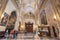 Interior of Famous Landmark Burgos gothic cathedral