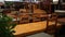 Interior of furniture and wooden handmade products shop