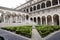 Interior garden of the Hospital Hotel-Dieu in Paris