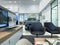 Interior of generic Skoda Car showroom with client waiting area