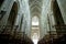 Interior of a Gothic cathedral of Saint Gatien, Tours, France