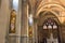 Interior of Gothic Church Orsanmichele in Florence, Tuscany, Italy