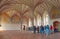 Interior of the Grand Dining Chamber in the Middle Castle part of the Medieval Teutonic Order castle and monastery in