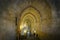 The interior grand staircase of the Palace of the Grand Master of the Knights of Rhodes with huge vaulted ceilings