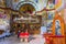 Interior of the Greek Orthodox Church of the Twelve Apostles in Capernaum by the Sea of Galilee Lake Tiberias, Israel, Middle