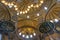 Interior of the Hagia Sofia Aya Sophia in Istanbul, Turkey