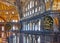 The interior of Hagia Sophia, Ayasofya, Istanbul, Turkey.