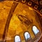 The interior of Hagia Sophia, Ayasofya, Istanbul, Turkey.