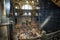 Interior of the Hagia Sophia in Istanbul, Turkey from the upper level.