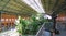 Interior of the hall of the Atocha station in Madrid