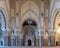 Interior of the Hassan II Mosque in Casablanca, Morocco.