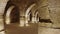 Interior of Historical Monumental Building With Stone Arches and Domes