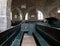 Interior of Holy Trinity Church, York UK. Photo shows the original, very rare, wooden box pews where families prayed together