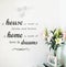 Interior home wall background house flowers love dreams