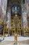 Interior with the iconostasis in the assumption Cathedral of the Trinity-Sergius Lavra, Sergiev Posad